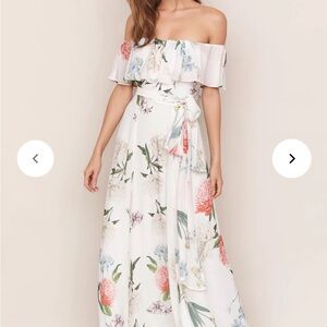 Yumi Kim floral dress size M. Wore once and has been dry cleaned since.